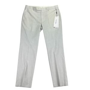 Calvin Klein Mens X Jerome Slim Fit Stretch Dress Pants Off White 35x30